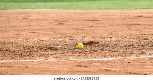 Softball pitcher's mound